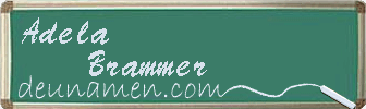 Adela Brammer Visitenkarte